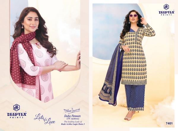 Deeptex Miss India Vol-74Cotton Printed Designer Patiyala Dress material